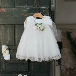 ABITO COLORICHIARI FIOCCHI SULLE SPALLE