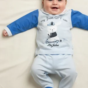 Completo Neonato City Car Les Jolies cielo