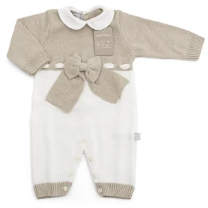 Tutina Neonato  Nazareno Gabrielli Fiocco beige