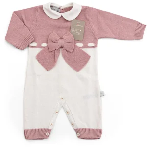 Tutina Neonato  Nazareno Gabrielli Fiocco rosa antico