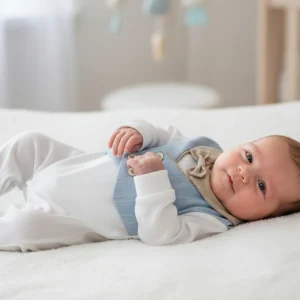 Tutina Neonato Nazareno Gabrielli Panciotto bianca