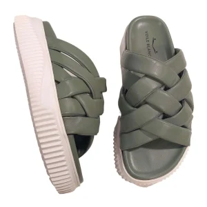 SANDALO VOILE BLANCHE VERDE