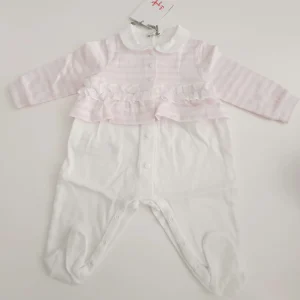 TUTINA BIANCA E ROSA A RIGHE ESTIVA