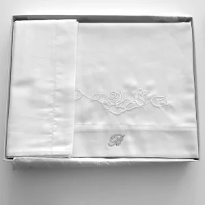 LENZUOLA LETTINO RICAMATO