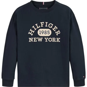 FELPA TOMMY HILFIGER BLU FELPATA