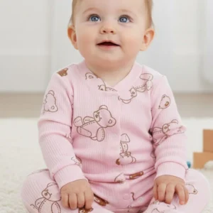 Tutina Neonata Bear Rosa