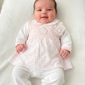 Tutina Neonata Batuffolini Fiore Strass rosa