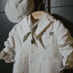 COMPLETO  COLORICHIARI VERDE GIACCA BIANCA