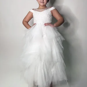 Abito Bambina Elegant cerimonia bianco