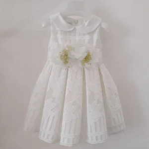 ABITO CERIMONIA BIANCO CON RICAMI