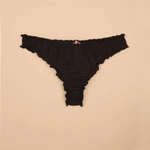 Perizoma Anna nero Plumetis