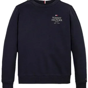 FELPA BLU TOMMY LOGO BASIC
