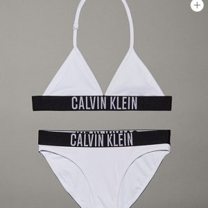 COSTUME CALVIN KLEIN DUE PEZZI TRIANGOLO BIANCO