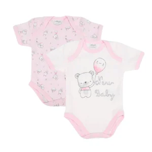 Body Neonato Balloon rosa