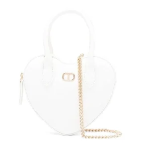 TRACOLLA TWINSET CUORE BIANCO