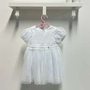 Abito Neonata Elegante Cuore bianco