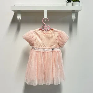 Abito Neonata Elegante Cuore pesca