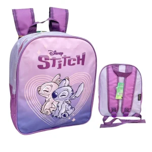 Zainetto Asilo Stitch & Angel rosa