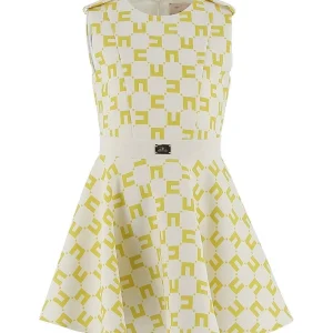 ABITO ELISABETTA FRANCHI LOGO BURRO/CEDRO