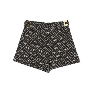 SHORT ELISABETTA FRANCHI IN CREP LOGO