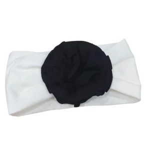 FASCIA BIANCA FIORE NERO