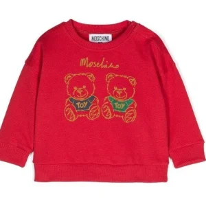 FELPA MOSCHINO ROSSA ORSI