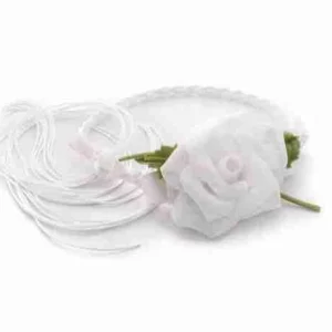 CORONCINA RAFFAELLA CON ROSA BIANCA