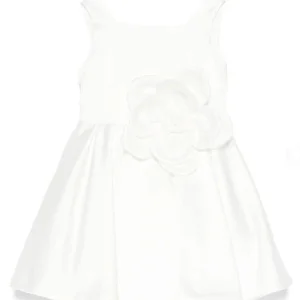 ABITO COLORICHIARI RASO FIORE BIANCO