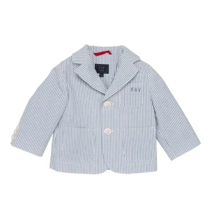 GIACCA FAY RIGHE BIANCA/CELESTE