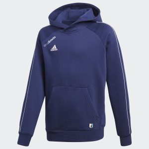 FELPA ADIDAS CON CAPPUCCIO JUNIOR BLU