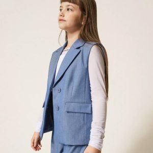 GILET TWINSET EFFETTO JEANS