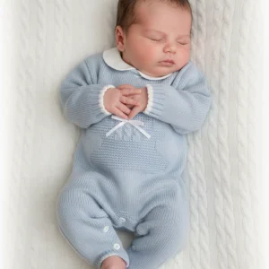 Tutina Neonato Orsetto Nazareno azzurra