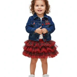 Completo Neonata Scozzese rosso