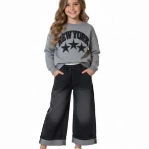 Completo Bambina New York  street grigia