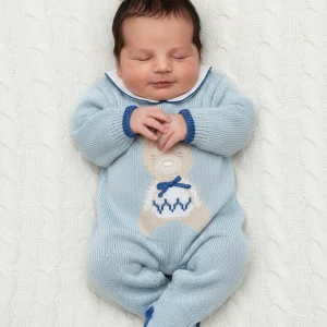 Tutina Neonato orsetto azzurra