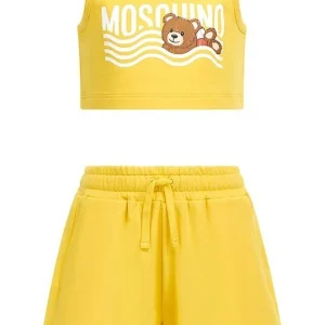 SET MOSCHINO TOP+SHORT YELLOW