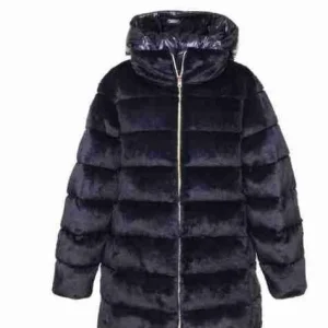 PIUMINO HERNO PELLICCIA BLU