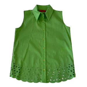 CAMICIA JIJIL BAMBINA VERDE ACIDO