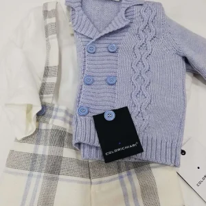 COMPLETO MAGLIONCINO AZZURRO