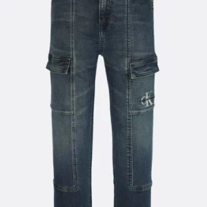 DENIM CALVIN KLEIN LOGO CARGO