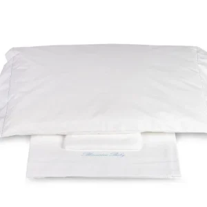 LENZUOLA  BLUMARINE CULLA RICAMATO CELESTE