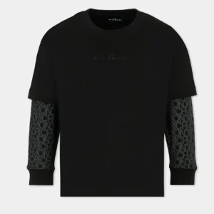 T-SHIRT RICHMOND NERA MANICA LOGO