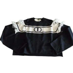 MAGLIONCINO TWINSET NERO FRANGE