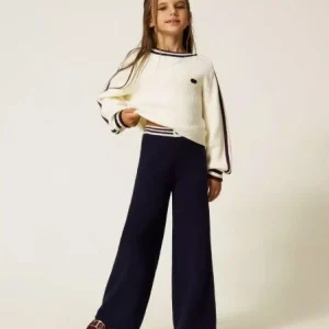 PANTALONE TWINSET FILO BLU