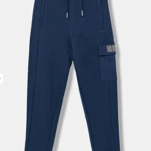 PANTALONE CALVIN KLEIN BLU LOGO GRGIO