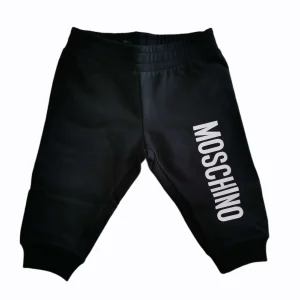 PANTALONE MOSCHINO SPORTIVO NERO FELPATO