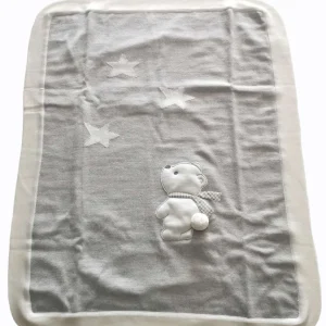 COPERTA IN LANA GRIGIA