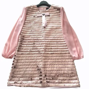 ABITO ROSA CON PAILLETTES