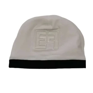CAPPELLINO NEONATA BIANCONERO CON LOGO ELISABETTA FRANCHI