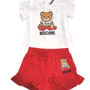 COMPLETO T-SHIRT+SHORT CON TOY E FRAGOLE MOSCHINO